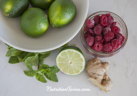 Raspberry Ginger Lime Detox Water