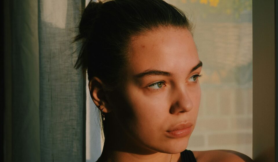 Woman with natural skin